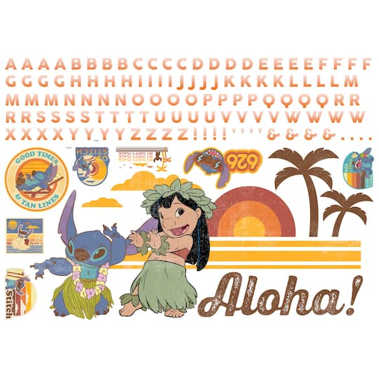 RoomMates Lilo & Stitch Peel & Stick Giant Wall Decal Set with Alphabet | Michaels®